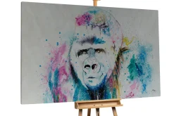 XXL Öl Gemälde 'Majestic Gorilla' | Handgemaltes Unikat