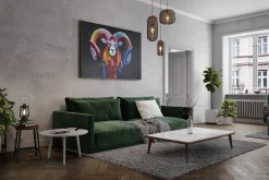 XXL Öl Gemälde 'Majestic Mouflon' | Handgemaltes Unikat