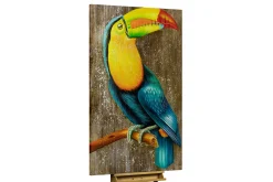XXL Öl Gemälde 'Majestic Toucan' | Handgemaltes Unikat