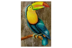 XXL Öl Gemälde 'Majestic Toucan' | Handgemaltes Unikat