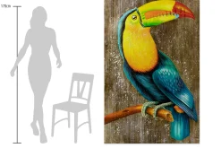 XXL Öl Gemälde 'Majestic Toucan' | Handgemaltes Unikat