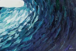 XXL Öl Gemälde 'Majestic Wave' | Handgemaltes Unikat