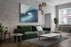 XXL Öl Gemälde 'Majestic Wave' | Handgemaltes Unikat