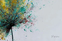 XXL Öl Gemälde 'Maple Leaf Splash' | Handgemaltes Unikat