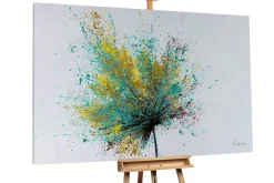 XXL Öl Gemälde 'Maple Leaf Splash' | Handgemaltes Unikat