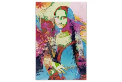 XXL Öl Gemälde 'Mona Lisa mag es Bunt' | Handgemaltes Unikat