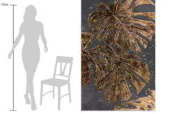 XXL Öl Gemälde 'Mondlichtmonstera' | Handgemaltes Unikat