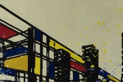 XXL Öl Gemälde 'Mondrian World' | Handgemaltes Unikat