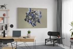 XXL Öl Gemälde 'Moonlight Butterflies' | Handgemaltes Unikat