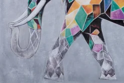 XXL Öl Gemälde 'Mosaic Elephant' | Handgemaltes Unikat