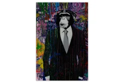 XXL Öl Gemälde 'Mr Monkey' | Handgemaltes Unikat