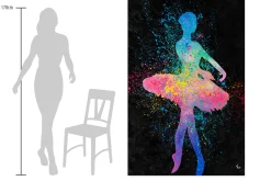 XXL Öl Gemälde 'Nachtballett' | Handgemaltes Unikat