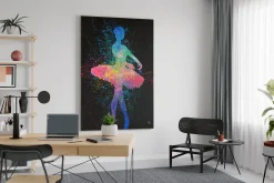 XXL Öl Gemälde 'Nachtballett' | Handgemaltes Unikat