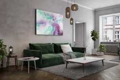 XXL Öl Gemälde 'Neon Bursts' | Handgemaltes Unikat