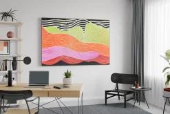 XXL Öl Gemälde 'Neon Colour Play' | Handgemaltes Unikat