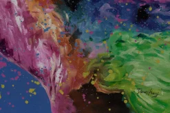 XXL Öl Gemälde 'Neon Deer' | Handgemaltes Unikat
