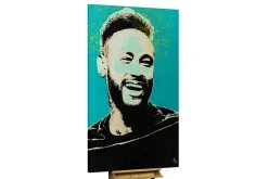 XXL Öl Gemälde 'Neymar’s Joy' | Handgemaltes Unikat