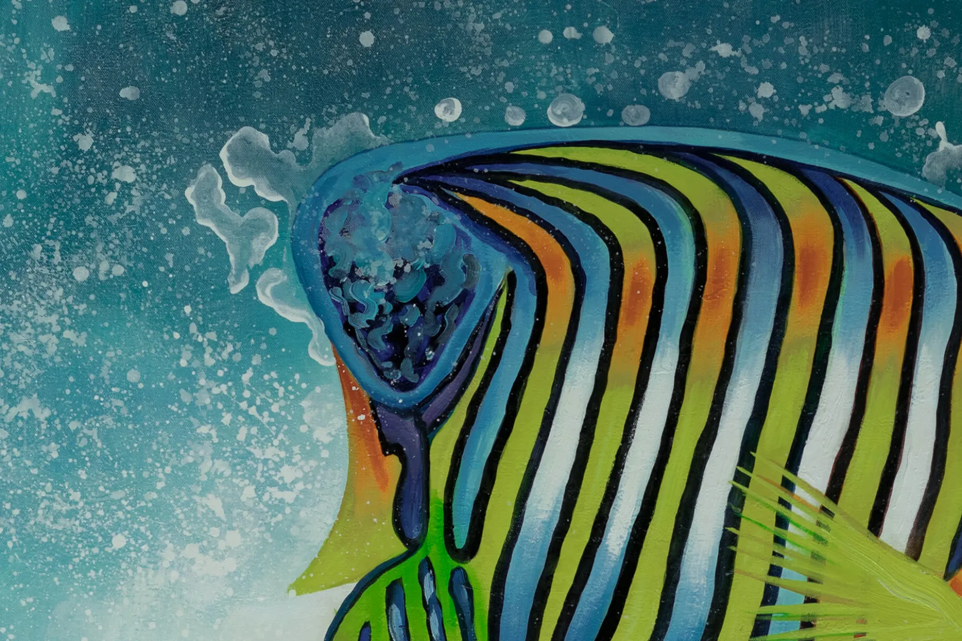 XXL Öl Gemälde 'Ocean Spectrum' | Handgemaltes Unikat