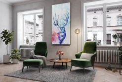 XXL Öl Gemälde 'Oh deer' | Handgemaltes Unikat