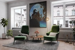 XXL Öl Gemälde 'On Top of the World' | Handgemaltes Unikat