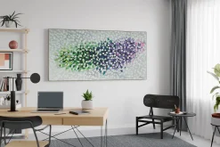 XXL Öl Gemälde 'Optical Blossoming' | Handgemaltes Unikat