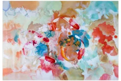 XXL Öl Gemälde 'Orange Pond' | Handgemaltes Unikat