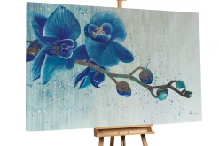 XXL Öl Gemälde 'Orchideenpracht' | Handgemaltes Unikat