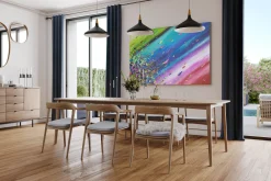 XXL Öl Gemälde 'Origin of the Rainbow' | Handgemaltes Unikat