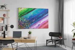 XXL Öl Gemälde 'Origin of the Rainbow' | Handgemaltes Unikat
