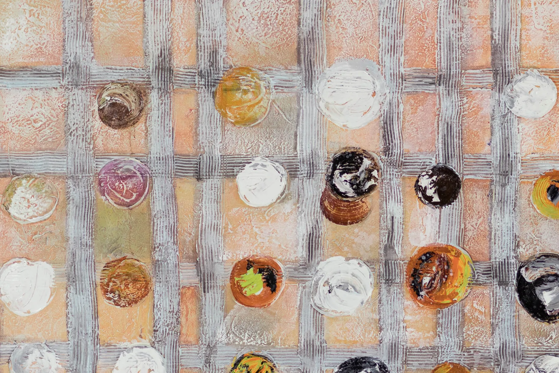 XXL Öl Gemälde 'Painted Pralines' | Handgemaltes Unikat