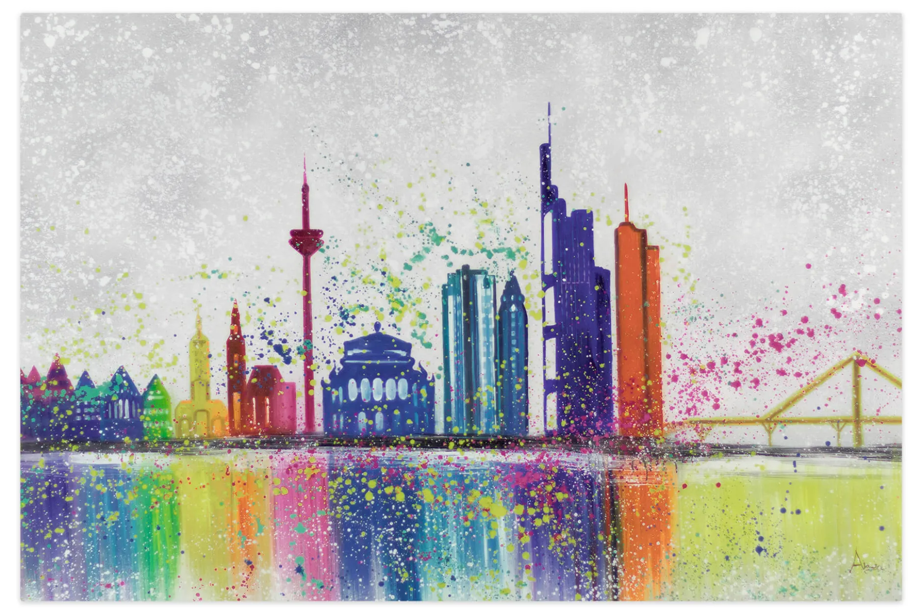 XXL Öl Gemälde 'Paint the Town ' | Handgemaltes Unikat