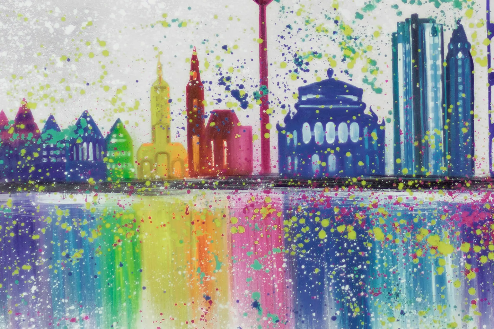 XXL Öl Gemälde 'Paint the Town ' | Handgemaltes Unikat