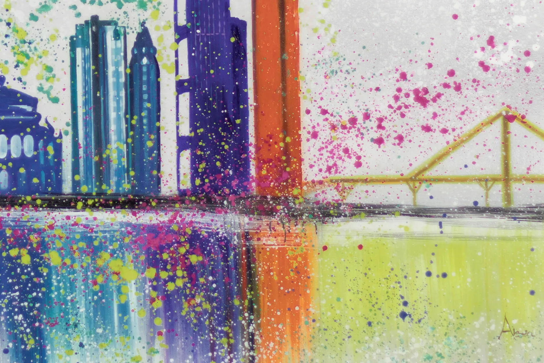 XXL Öl Gemälde 'Paint the Town ' | Handgemaltes Unikat