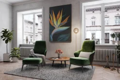 XXL Öl Gemälde 'Papageienblume' | Handgemaltes Unikat