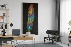 XXL Öl Gemälde 'Paradise Feather' | Handgemaltes Unikat