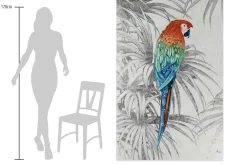 XXL Öl Gemälde 'Parrot Magic' | Handgemaltes Unikat