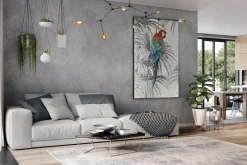 XXL Öl Gemälde 'Parrot Magic' | Handgemaltes Unikat