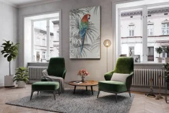 XXL Öl Gemälde 'Parrot Magic' | Handgemaltes Unikat