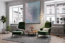XXL Öl Gemälde 'Pastel Blossoms' | Handgemaltes Unikat
