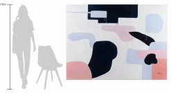 XXL Öl Gemälde 'Pastel Footsteps' | Handgemaltes Unikat