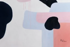XXL Öl Gemälde 'Pastel Footsteps' | Handgemaltes Unikat