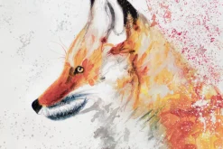 XXL Öl Gemälde 'Patient Fox' | Handgemaltes Unikat