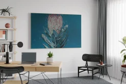 XXL Öl Gemälde 'Petite Protea' | Handgemaltes Unikat