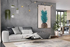 XXL Öl Gemälde 'Pineapple Love' | Handgemaltes Unikat