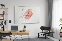 XXL Öl Gemälde 'Pink Flamingo' | Handgemaltes Unikat