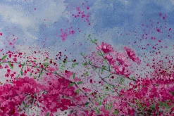 XXL Öl Gemälde 'Pink Glow' | Handgemaltes Unikat