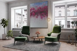 XXL Öl Gemälde 'Pink Glow' | Handgemaltes Unikat