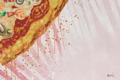 XXL Öl Gemälde 'Pizzaliebe' | Handgemaltes Unikat
