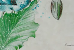 XXL Öl Gemälde 'Poppies in Blue' | Handgemaltes Unikat