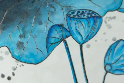 XXL Öl Gemälde 'Poppy in Blue' | Handgemaltes Unikat
